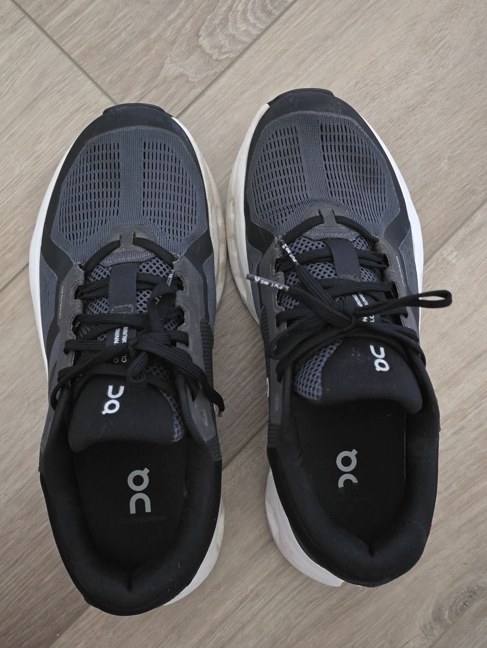 On Cloudrunner Black & White Cushioned Running Shoes